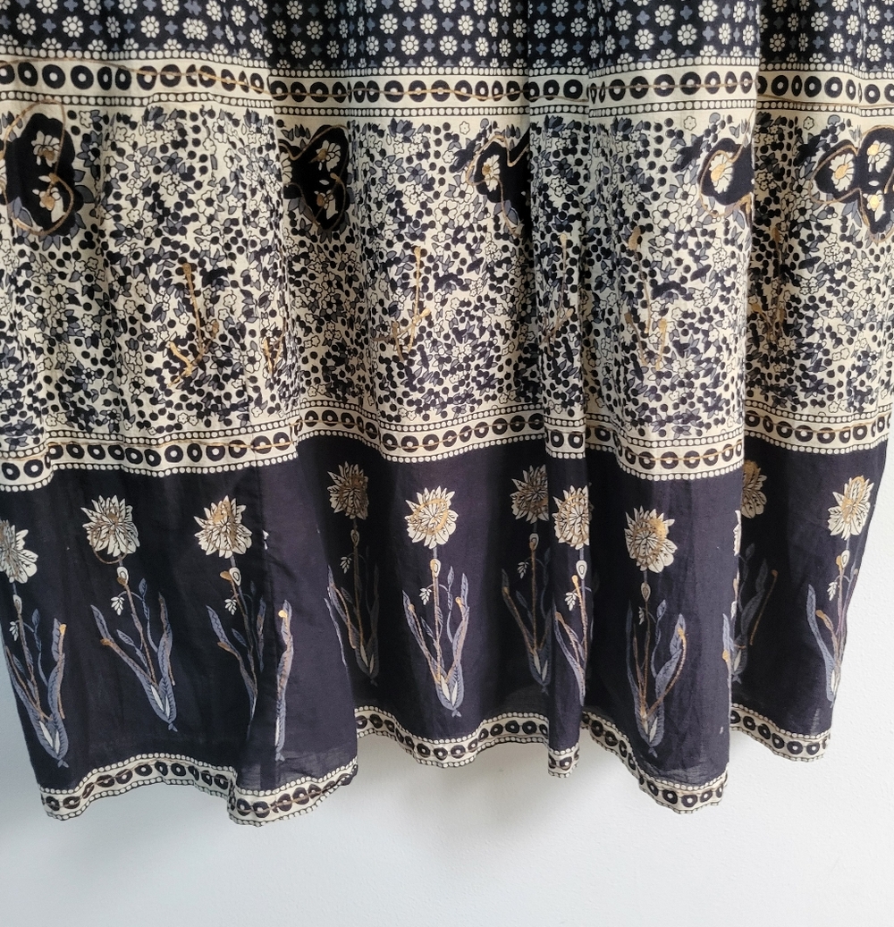 Draper's & Damon's Cotton Peasant Dress Women's Size PL Cottagecore Boho Hippie - Picture 10 of 10